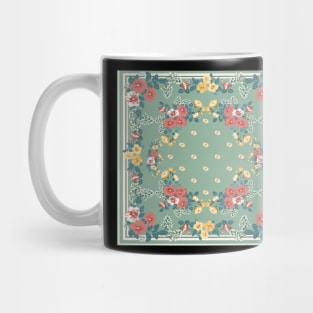 Green bandana flower gift Mug